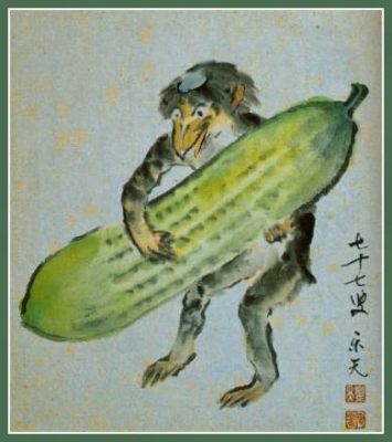 The Kappa and Its Love for Cucumbers: A Japanese Folk Story Exploring Human Nature and Respect for Tradition